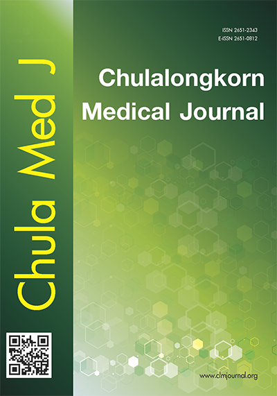 					View Vol. 65 No. 2 (2021): Chulalongkorn Medical Journal
				